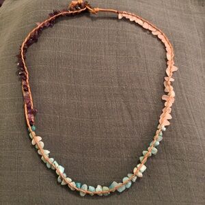 Handcrafted Multicolor Natural Stone Necklace